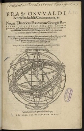 Commentaria, in novas theoricas planetarum Georgii Purbachii