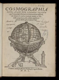 Cosmographia Petri Apiani, per Gemmam Phrysium...