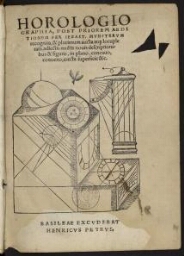 Horologiographia, per Sebast. Munsterum